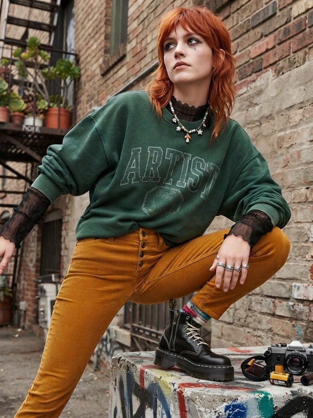 J Crew Women's Size 26 Mustard Yellow Corduroy Pants High-Rise Skinny Preppy Ivy
